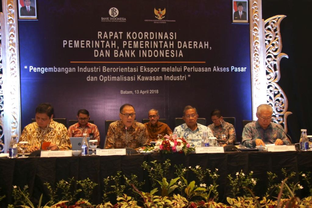 Bank Indonesia (BI) menggelar rapat koordinasi bersama Pemerintah Pusat dan Pemerintah Daerah di Batam Kepulauan Riau. (FOTO: dokumentasi BI)