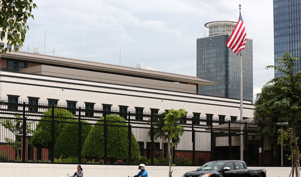 Kedubes AS di Pnhom Penh. (Foto: Khmer Times/Chor Sokunthea)