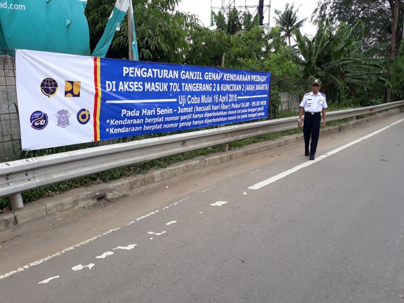  Ganjil  Genap  di Tol  Tangerang Diterapkan 16 April Medcom id