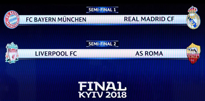 Jadwal Semifinal Liga Champions 2017--2018