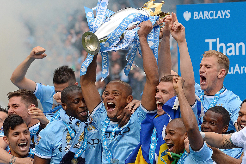 Ekspresi Kebahagiaan Man City Juara Liga Inggris