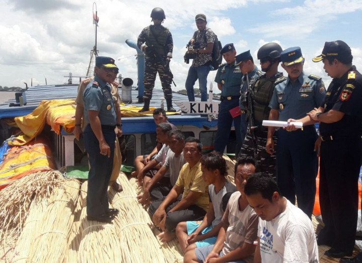 Koarmabar Gagalkan Penyelundupan 100 Ton Rotan ke Malaysia