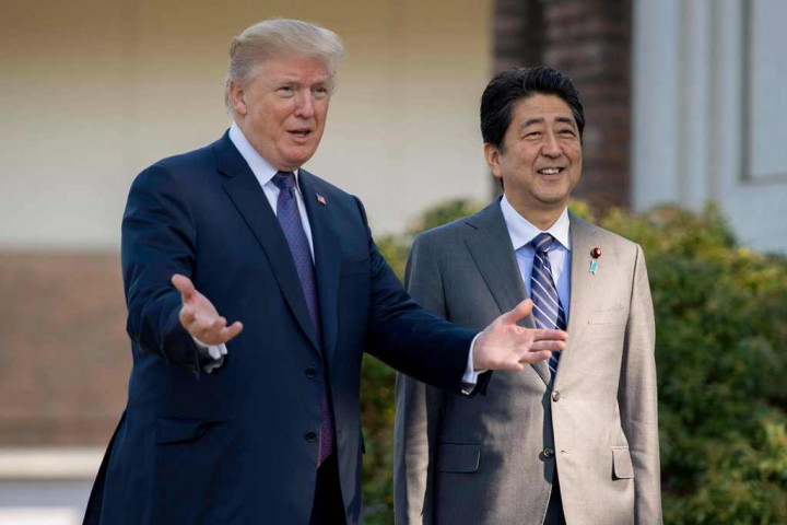 Korut jadi Agenda Utama Pertemuan Trump-Abe