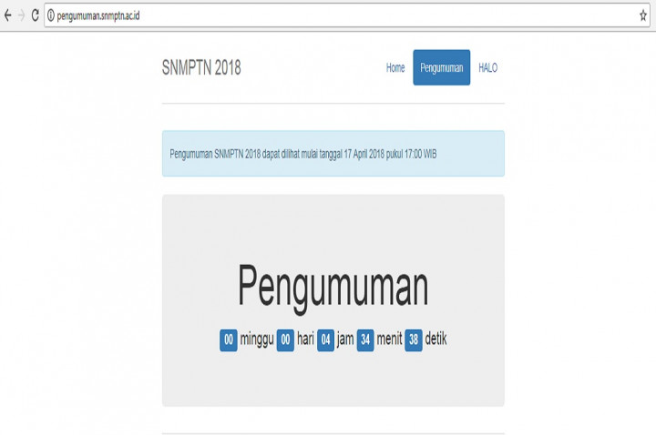 Sore Ini, Hasil Tes SNMPTN Diumumkan