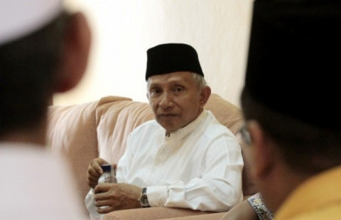 Amien Rais. Foto: Antara/Joko Sulistyo.