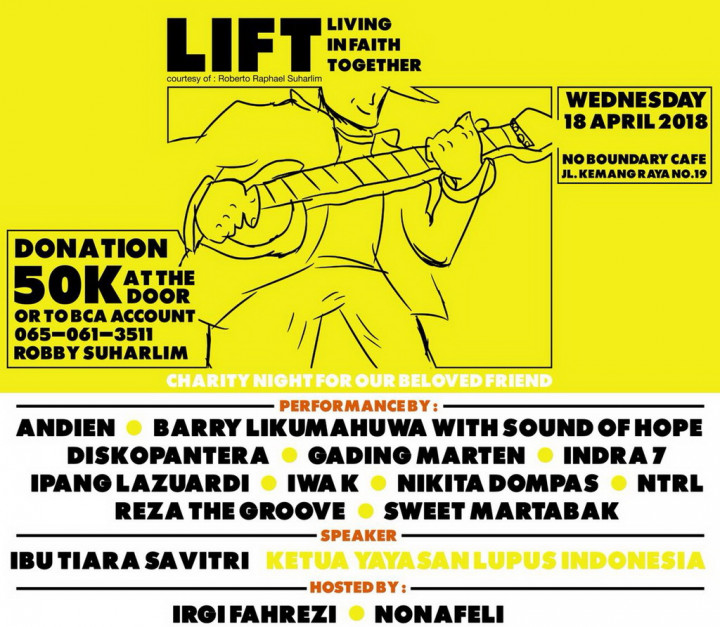 Andien, NTRL, dan Sejumlah Musisi Galang Konser Amal Bagi Fotografer Panggung Robby Suharlim