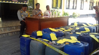 1,4 Ton Miras dari NTT Disita Polisi