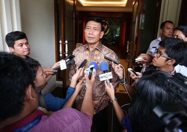 Menkopolhukam Wiranto. Foto: Antara/Reno Esnir.