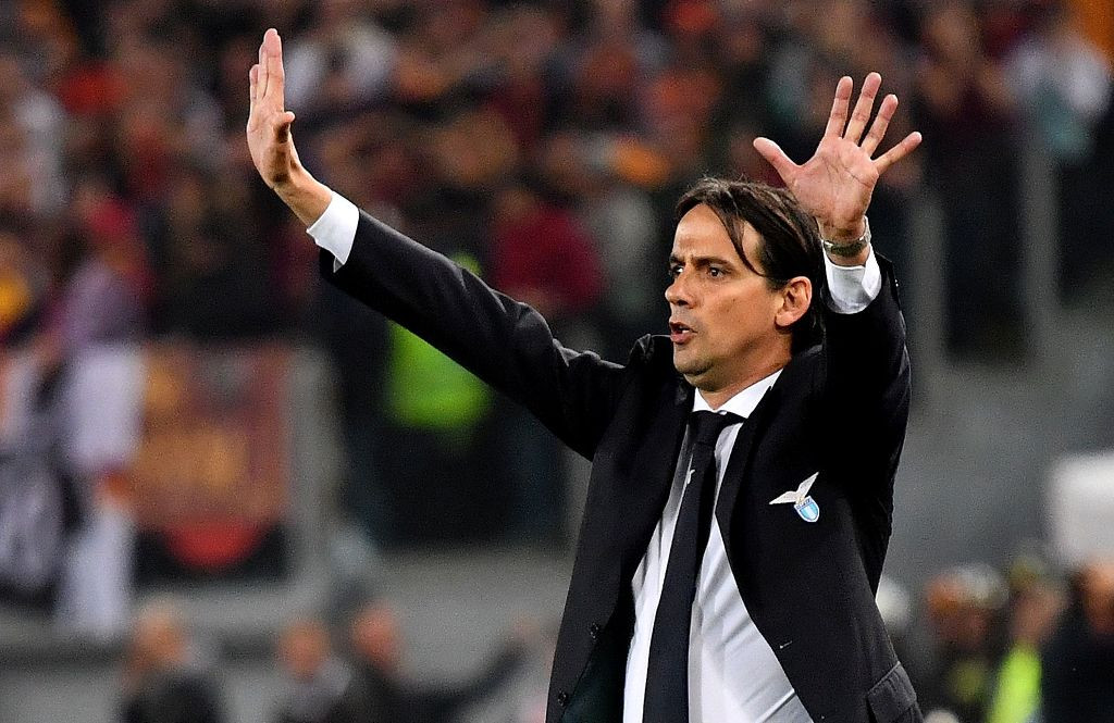 Pelatih Lazio Simone Inzaghi (Foto: AFP PHOTO / ALBERTO PIZZOLI)