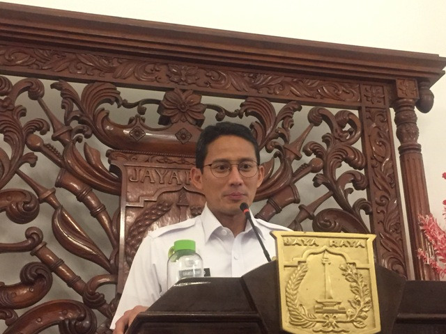 Wakil Gubernur DKI Jakarta Sandiaga Uno. Foto: Medcom.id/Intan Yunelia