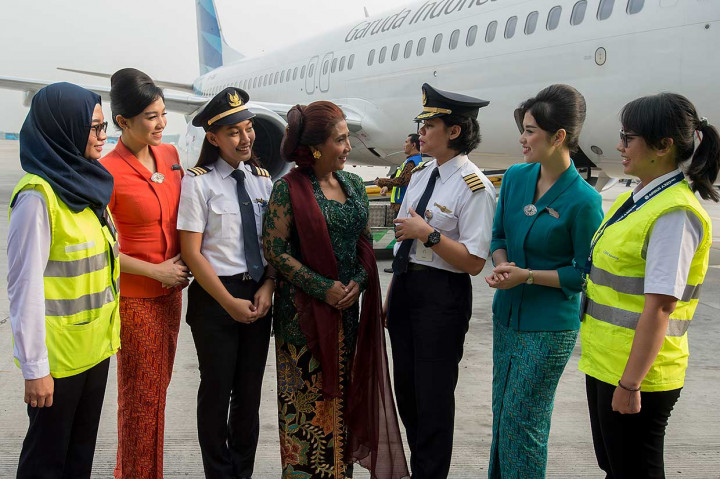 Menteri Susi Ikuti Garuda Kartini Flight