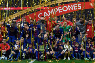 Tekuk Sevilla, Barcelona Pertahankan Gelar Copa del Rey