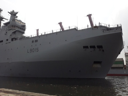 2 Kapal Perang Perancis Bersandar di Tanjung Priok