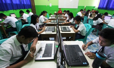 UNBK SMP di Banten Hanya 55 Persen