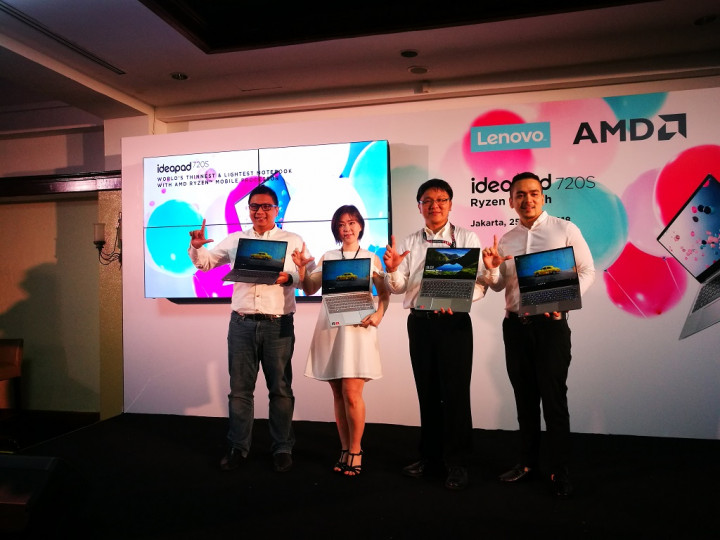 Lenovo Ideapad 720S Anyar Masuk Indonesia, Benamkan Ryzen 7