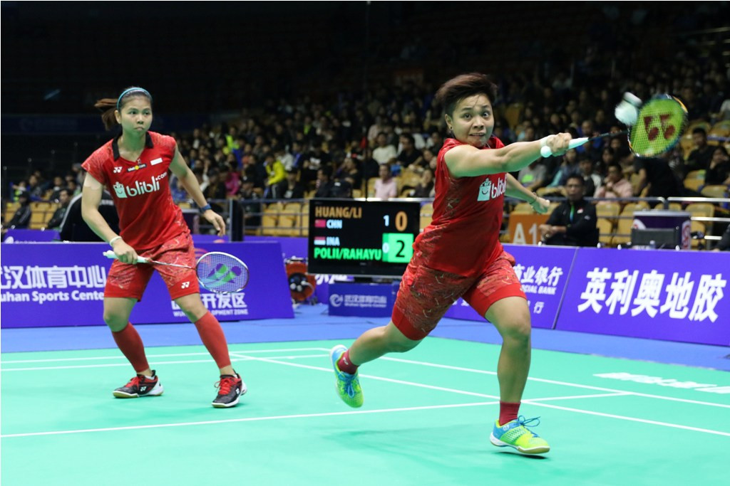 Ganda putri Indonesia, Greysia Polii/Apriyani Rahayu. (Foto: Humas PBSI)