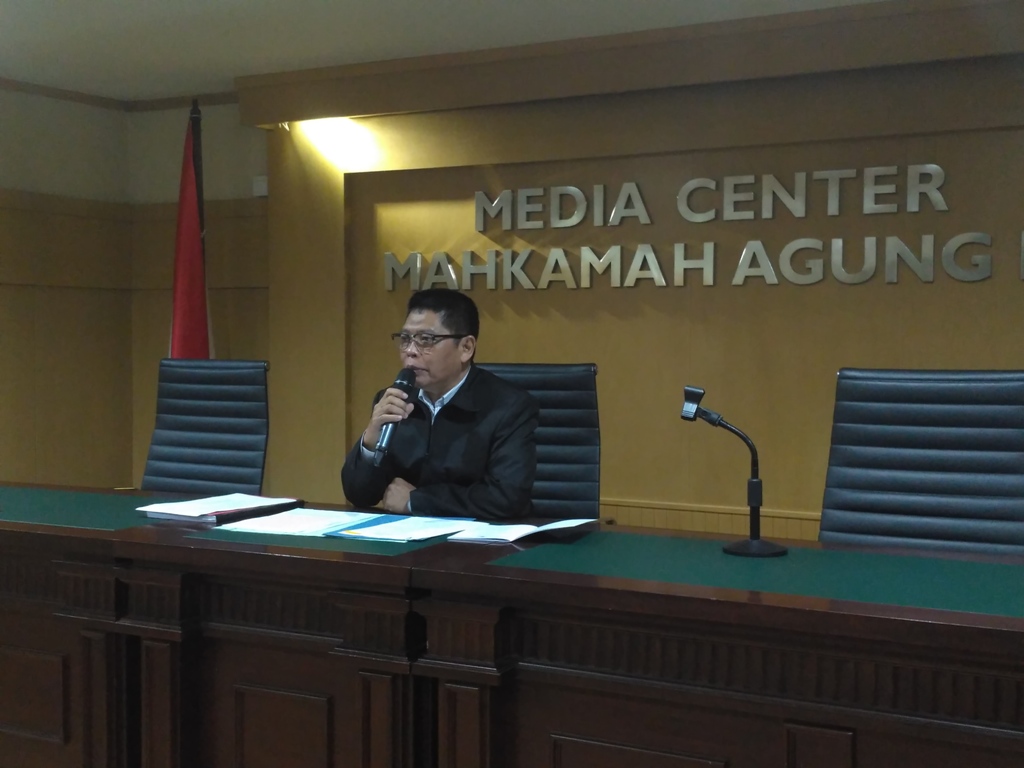 Kepala Biro Humas MA, Abdullah di Gedung MA, Jalan Medan Merdeka Barat, Rabu, 25 April 2018. Foto: Medcom.id/ Nur Azizah.