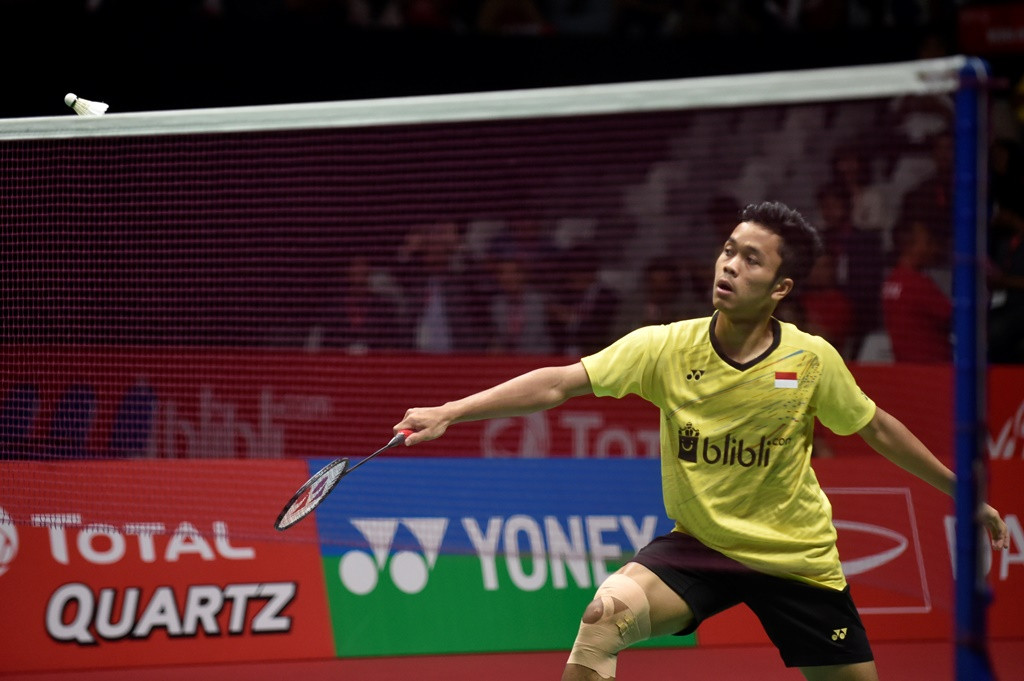 Anthony Ginting. (Foto: Antara/Hafidz Mubarak A)