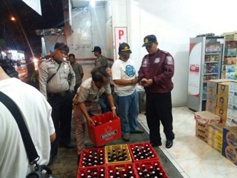 4700 Botol dan 23 Jeriken Miras Disita Polres Jember