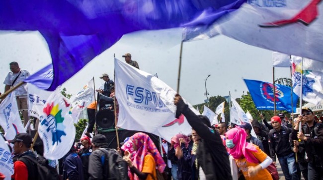 KSPSI Suarakan 5 Tuntutan pada Hari Buruh