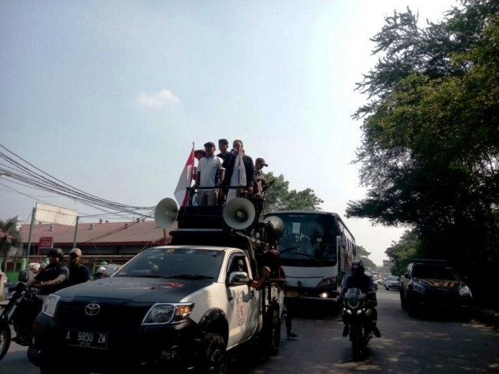 Ribuan Buruh Tangerang Bergerak ke Jakarta