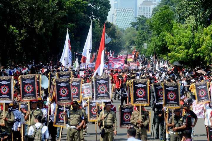 May Day, Massa Buruh Padati Kawasan Istana Merdeka