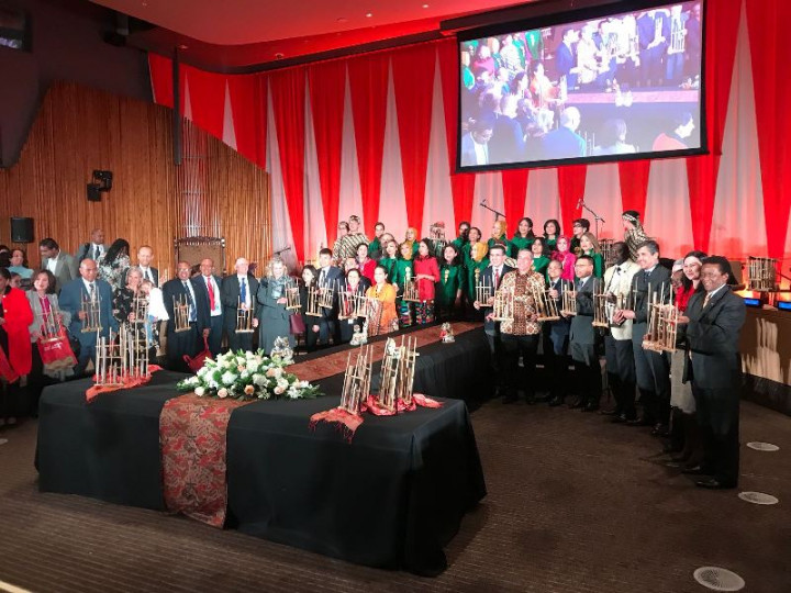 Alunan Angklung Meriahkan Markas PBB