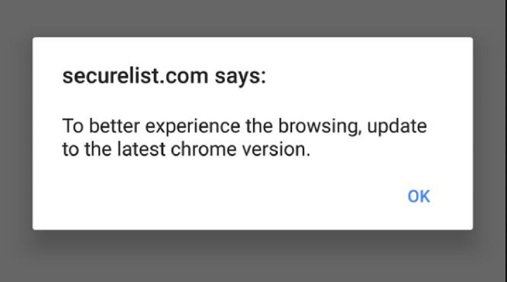 Notifikasi serangan malware Roaming Mantis.