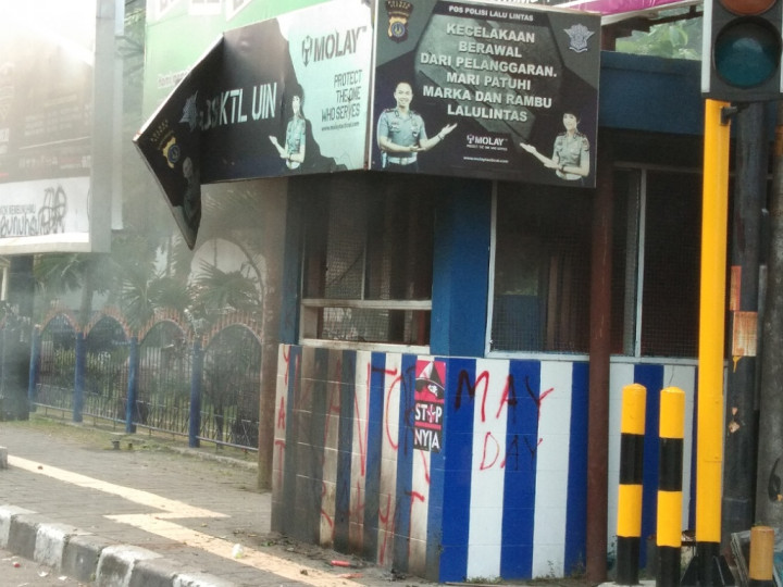 Otak Pembakar Pospol UIN Yogya Dilacak