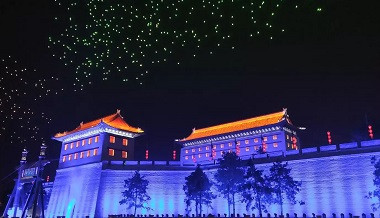 Atraksi Ribuan Drone Berubah Jadi Hujan Drone