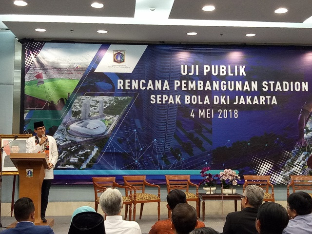 Pemprov DKI Lakukan Uji Publik Stadion Sepak Bola Jakarta