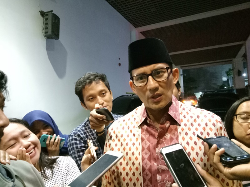 Wakil Gubernur DKI Jakarta, Sandiaga Uno di Balai Kota, Jalan Medan Merdeka Selatan, Jakarta Pusat, Jumat, 4 Mei 2018. Foto: Medcom.id/ Siti Yona Hukmana.