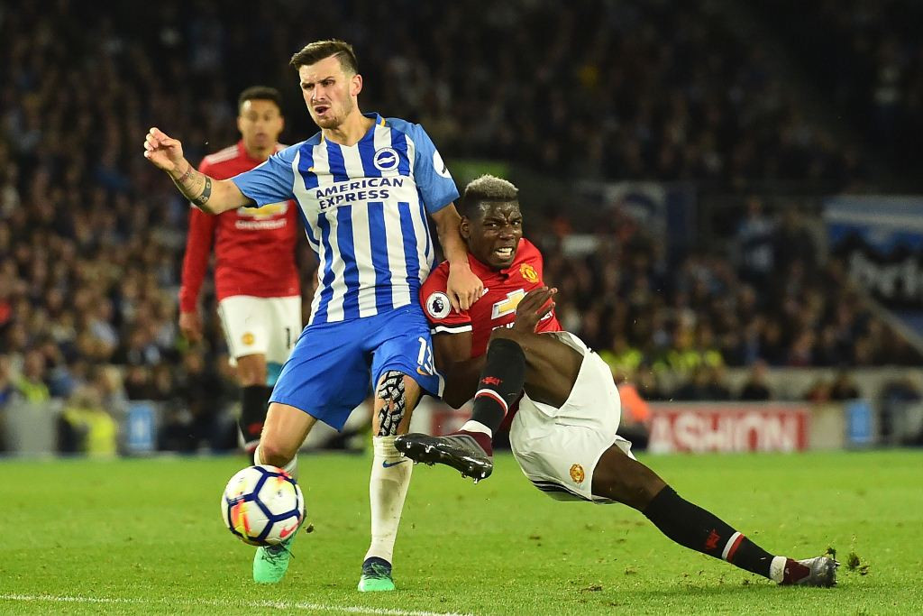 Laga Brighton & Hove Albion kontra Manchester United (AFP PHOTO / Glyn KIRK)