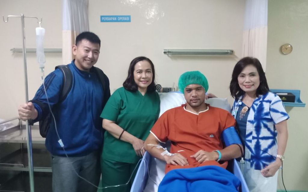 Kondisi Andritany Ardhiyasa pascaoperasi (Dok. Media Persija)