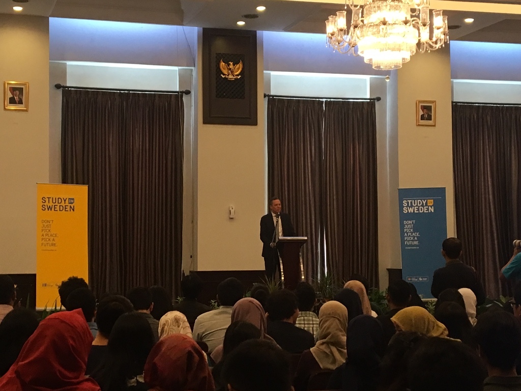 Wakil Duta Besar Swedia untuk Indonesia Johan Hultquist. Medcom.id/Sonya Michaella.