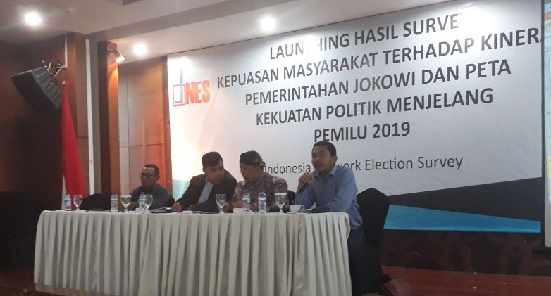 Rilis ?Indonesia Network Election survei (INES) - Medcom.id/Dian Ihsan Siregar.  