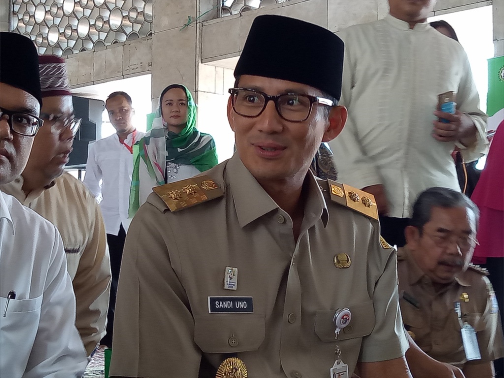 Wakil Gubernur DKI Jakarta Sandiaga Uno - Medcom.id/Siti Yona Hukmana. 