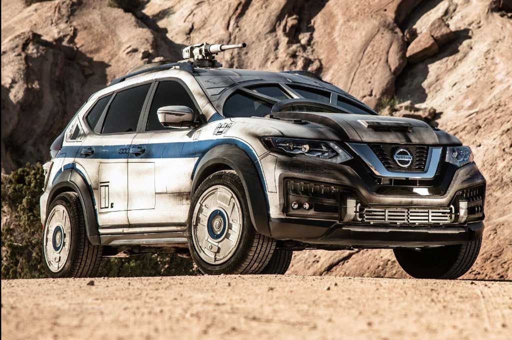 Modifikasi ?Nissan Rogue Star Wars terinspirasi Millennium Falcon. Carscoops 