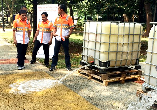 Beton canggih untuk pedestrian GBK