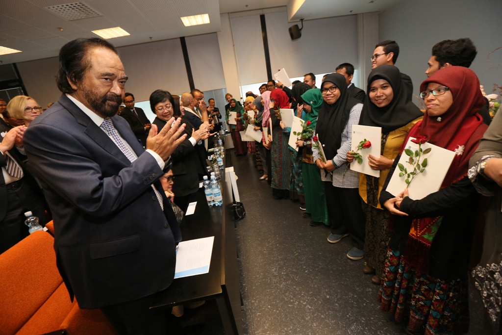 Chairman Media Group sekaligus pendiri Yayasan Sukma Bangsa, Surya Paloh. Foto: MI/Ramdani