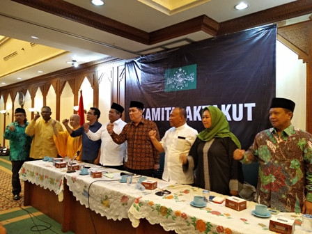 Tokoh lintas agama di Kantor PBNU, Jakarta Pusat. Medcom.id/Muhammad Al Hasan