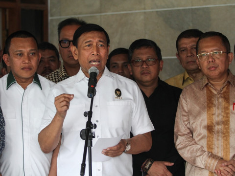 Menteri Koordinator Bidang Politik, Hukum, dan Keamanan Wiranto
