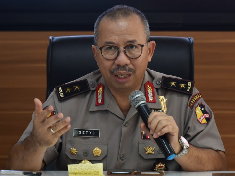 Kadiv Humas Polri Irjen Pol Setyo Wasisto memberikan keterangan