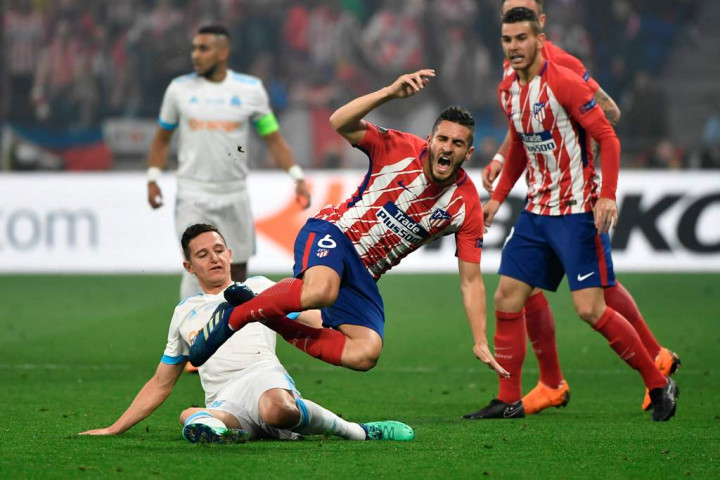 Babak I: Payet Cedera, Atletico Unggul Tipis atas Marseille