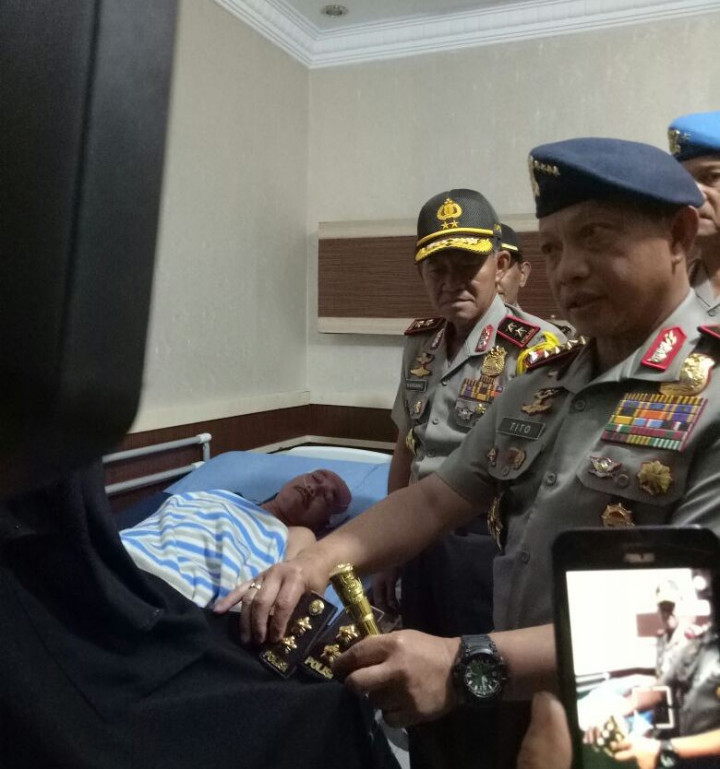 Dua Polisi Korban Penyerangan Teroris di Riau Naik Pangkat