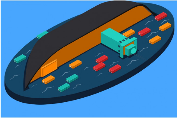 Kapal Bermuatan 18 Penumpang Terbakar di Selat Bali