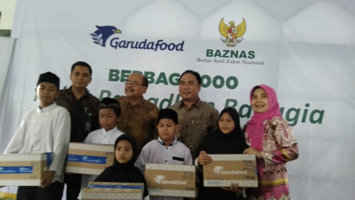 BAZNAS Kembali Salurkan Seribu Paket Donasi GarudaFood