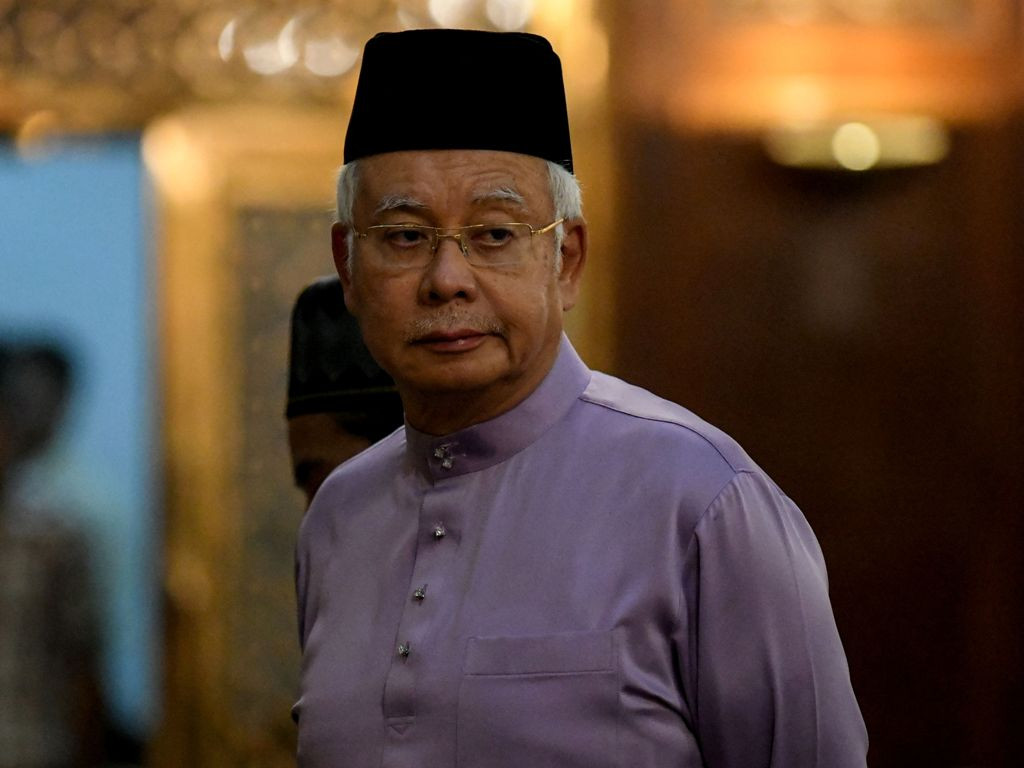 Mantan Perdana Menteri (PM) Malaysia Datuk Seri Najib Razak. (Foto: AFP/Mohd Rasfan).