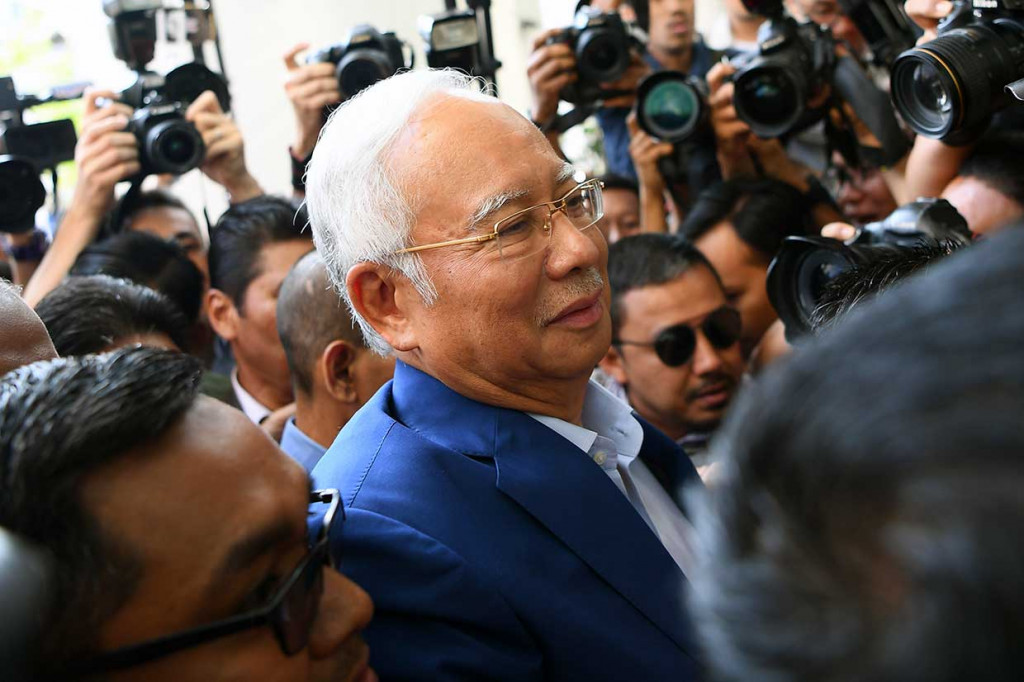 Najib Razak Tiba di Gedung KPK Malaysia