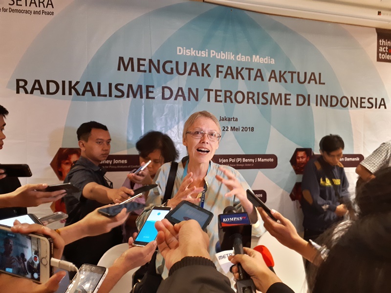 Pengamat Institute for Policy Analysis of Conflict (IPAC) Sidney Jones. Medcom.id/ Faisal Abdala